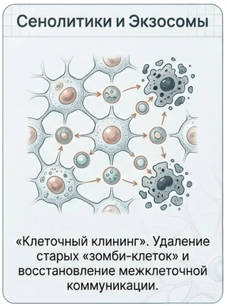Сенолитики и экзосомы