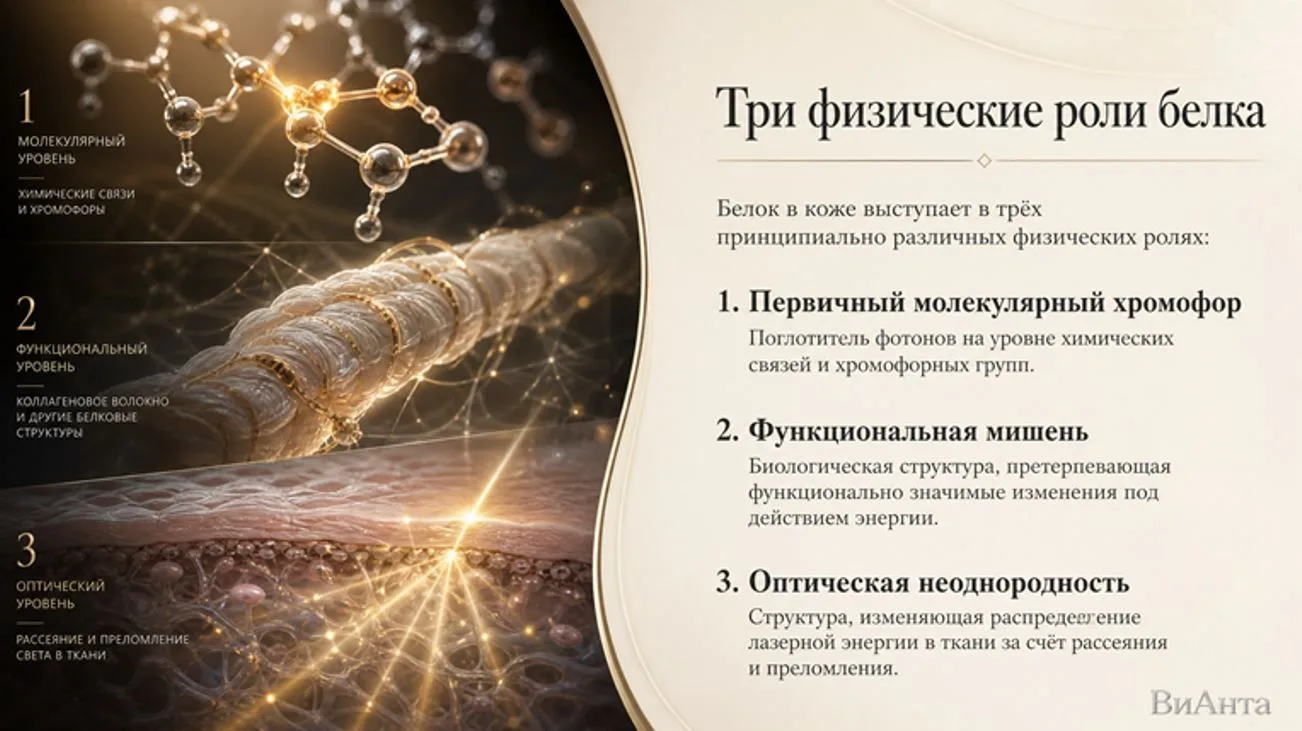 Три физические роли белка