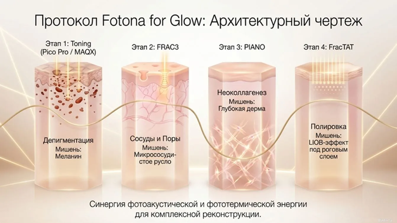 Fotona4GLOW - протокол процедуры